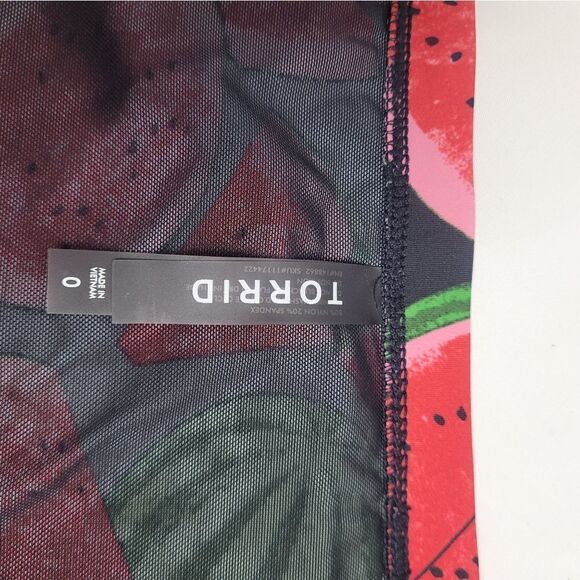 TORRID bikini 2 piece watermelon push up and lattice mesh bottom swimsuit 0X/12 - Picture 6 of 15